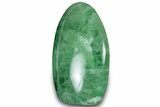 Free-Standing, Polished Green Fluorite - Madagascar #304787-1